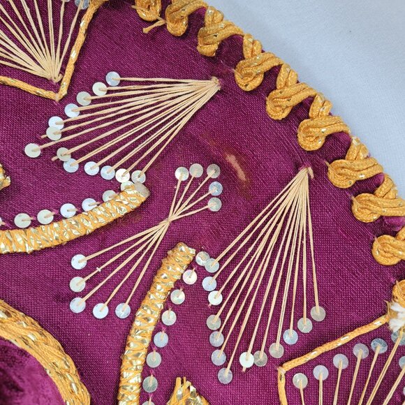 Pigalle Calidad Prestigio Luna Sombrero Vintage 1970s Mexico Velour Hat XXXXX - Picture 4 of 6